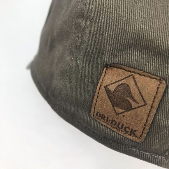 Dri Duck Authentic Wildlife Series Olive Green Embroidered Moose Scape Ball Cap - Picture 14 of 15